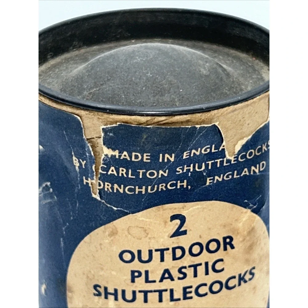 Vintage Can Shuttlecocks Badminton Birdies Hutch Carlton England Retro Sports